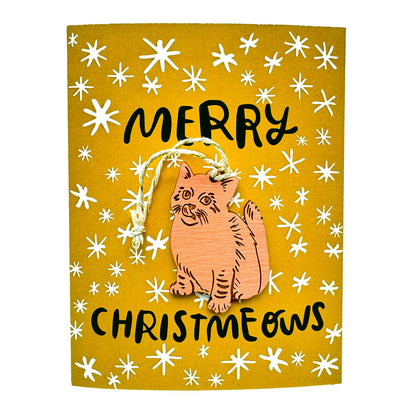 Pic of the Merry Christmeows - Cat Ornament w/Card""
