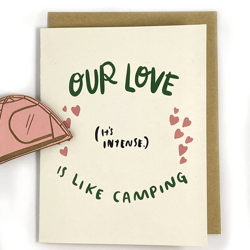Our Love is In-Tents - Tent Magnet w/Card