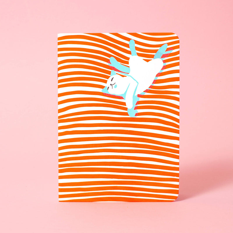 Softcover Blank Notebook - Cat Nap