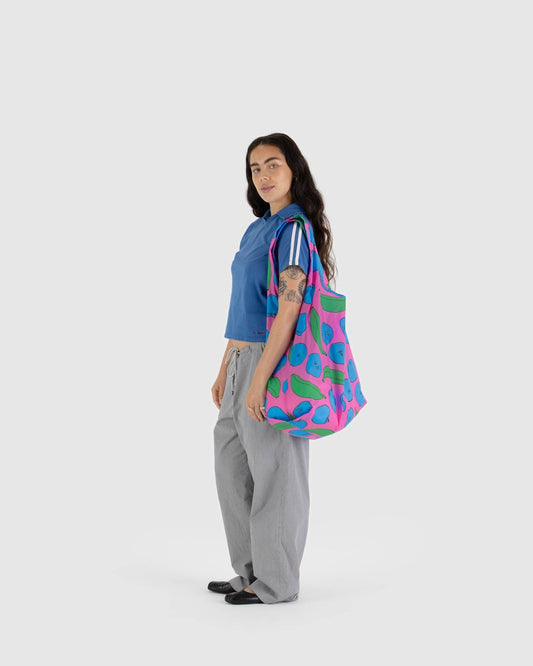 Baggu Tote, Pink Apples & Bananas
