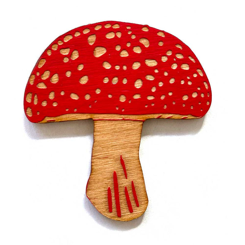 Pic of the Amanita Mushroom Magnet""