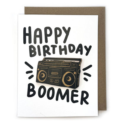 Pic of the Happy Birthday Boomer - Boombox Magnet w/Card""