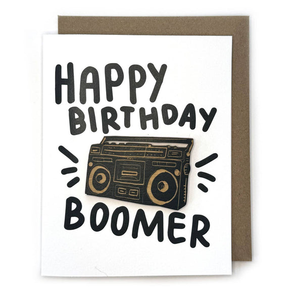 Pic of the Happy Birthday Boomer - Boombox Magnet w/Card""