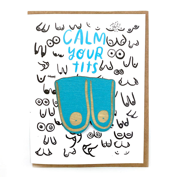 Pic of the Calm Your Tits - Boob Magnet w/Card""