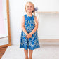 Indigo Floral Printed Dress