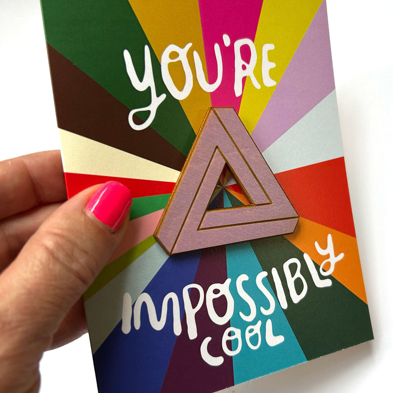 Impossibly Cool - Penrose Triangle Magnet w/Card