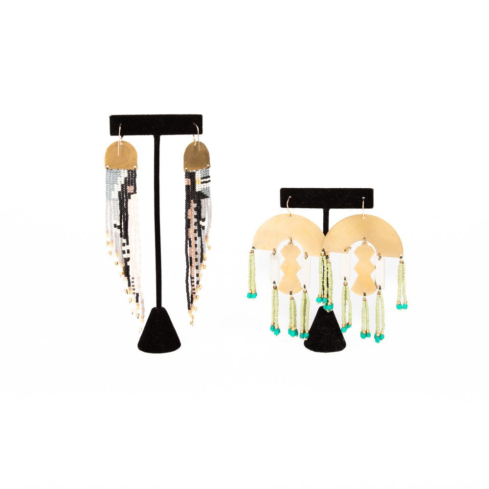 Beaded Earrings by Lynzee Lynx