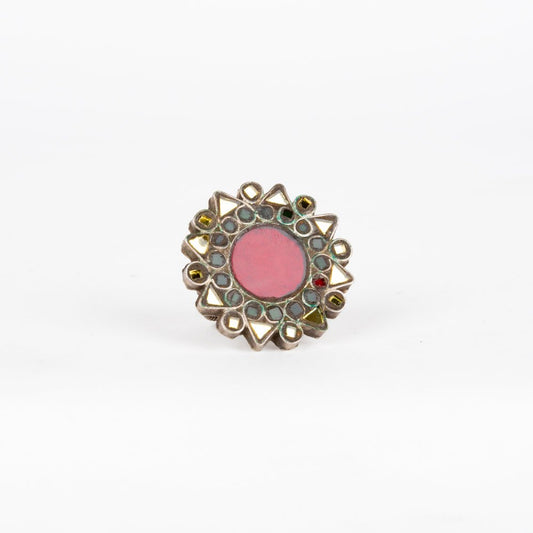 Ornate Indian Coin-Silver Rings