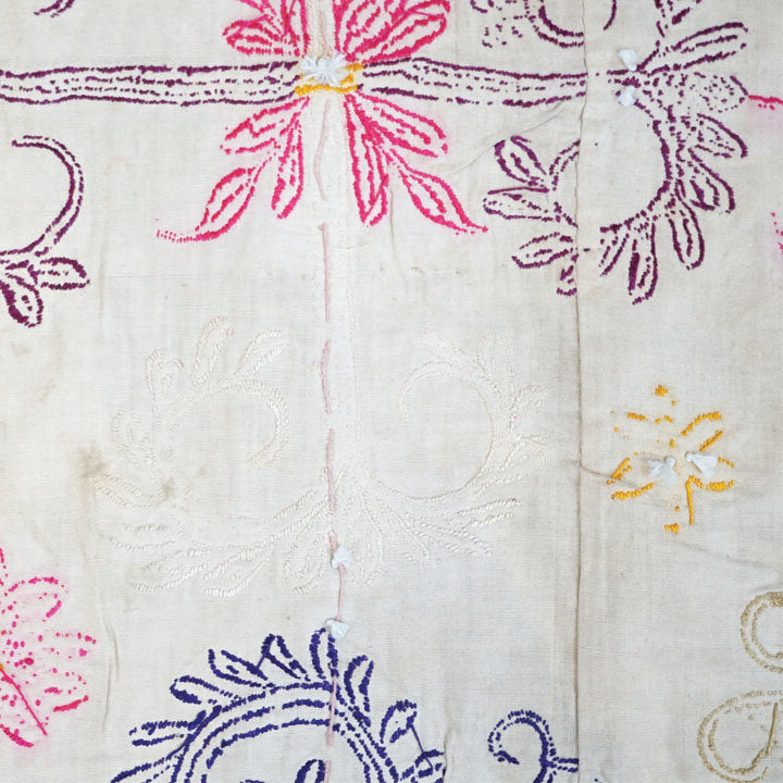Suzani, Vintage Uzbeck with Buttons