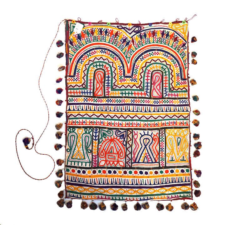 Dowry Bag, Large with Tassels, India