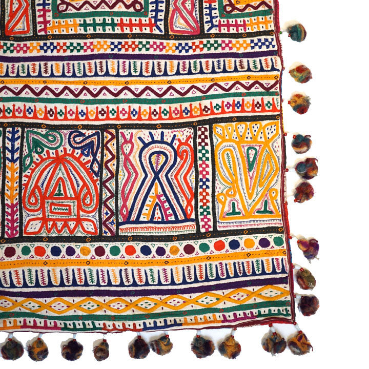 Dowry Bag, Large with Tassels, India