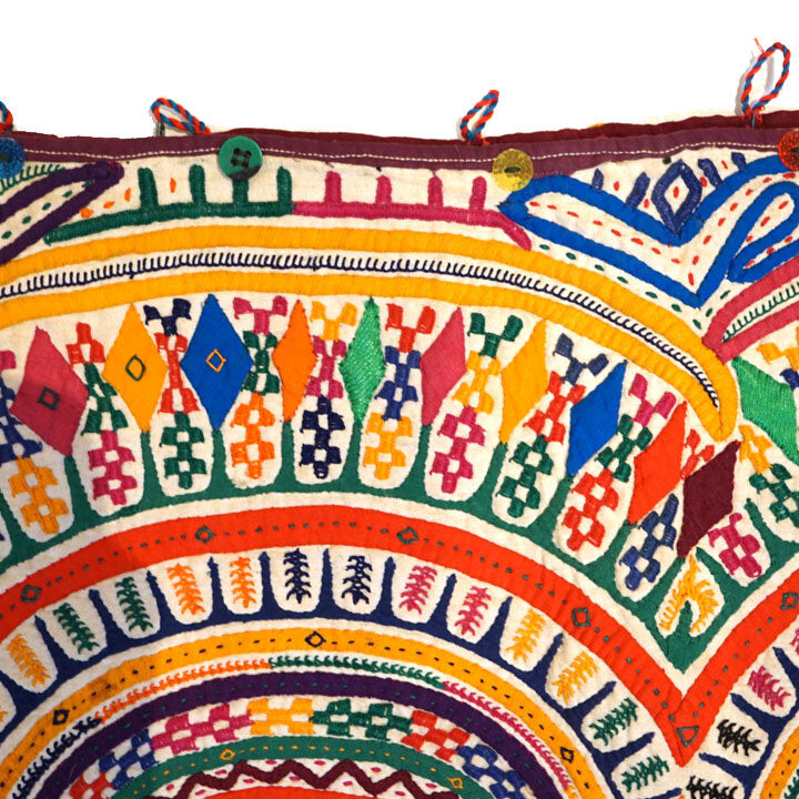 Dowry Bag, Large with Tassels, India