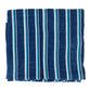 Indigo and light blue striped cloth