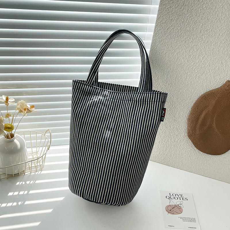 Canvas Print Bucket Tote