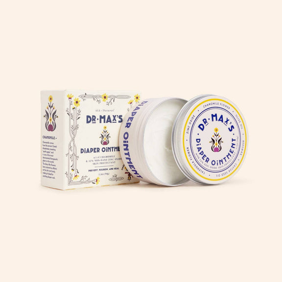 Dr. Max's Diaper Ointment with packaging on a white background