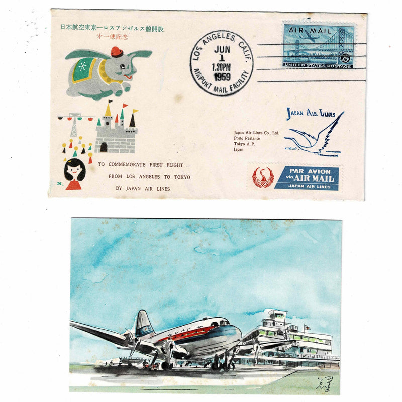 Japan Airlines Disney Commemorative Flight Envelope