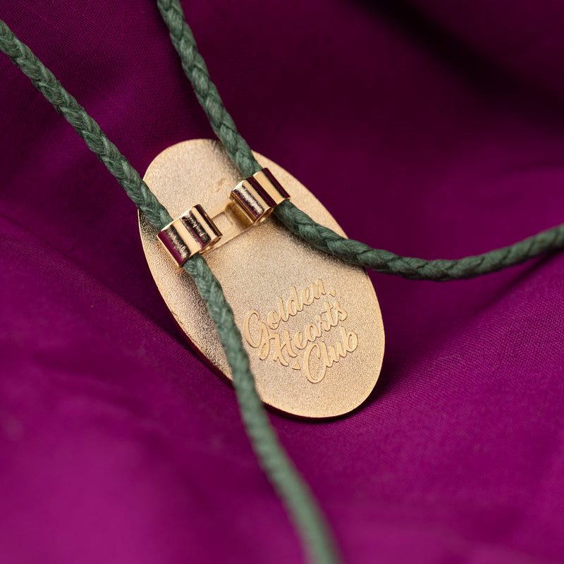 Golden Hearts - Mod Flower Bolo Tie
