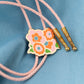 Golden Hearts - Mod Flower Bolo Tie