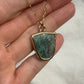 CHRYSOCOLLA NECKLACE / BRONZE & GOLD-FILL