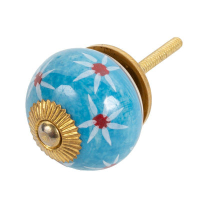 Ceramic Hardware,  Round Hand-Painted