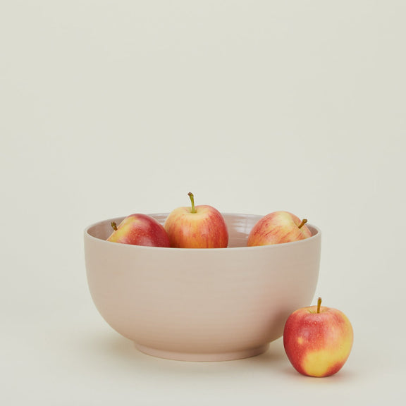 larege blush serving bowl