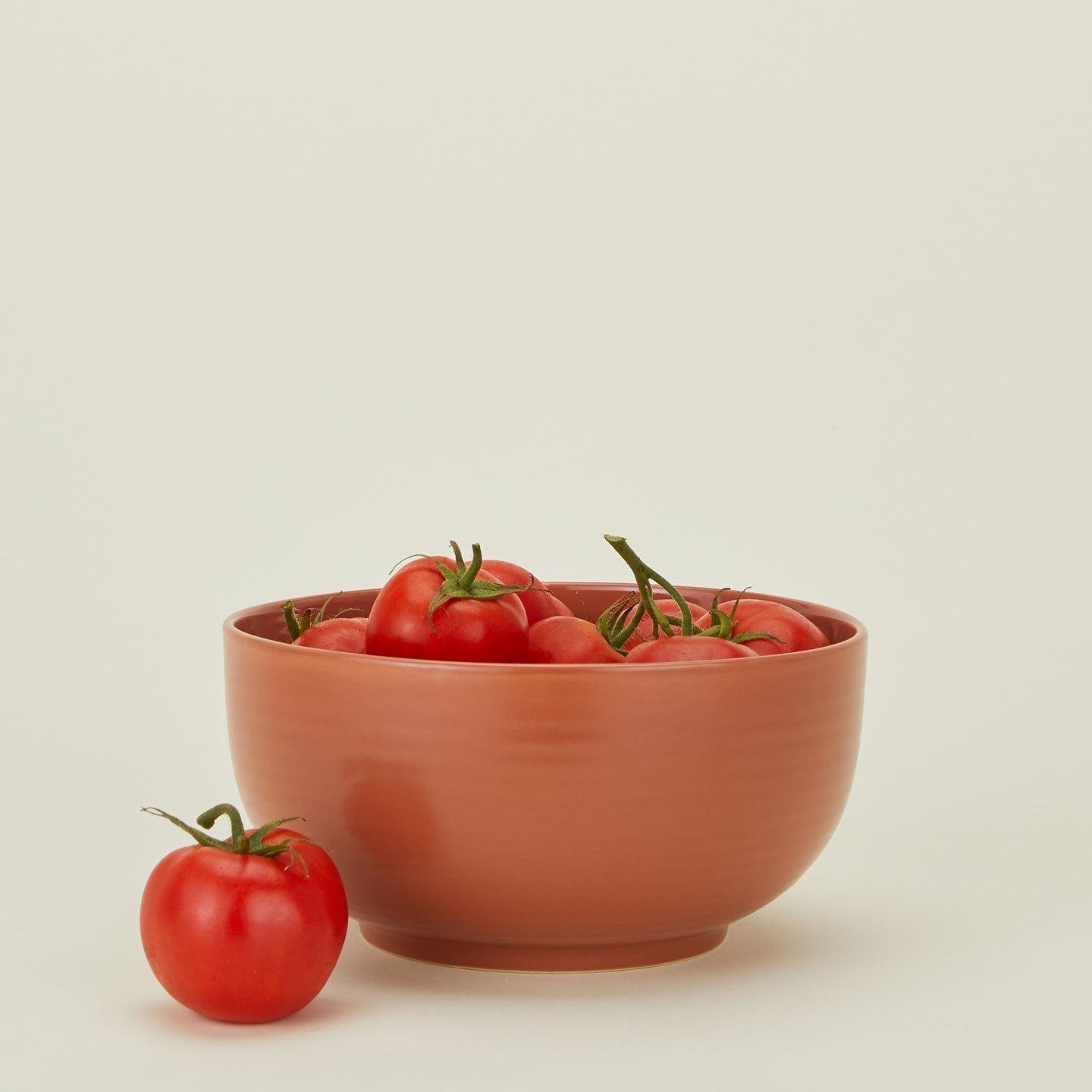 large terracotta serving bowl