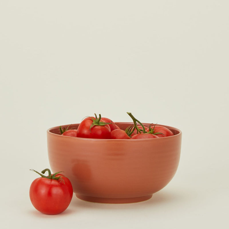 large terracotta serving bowl