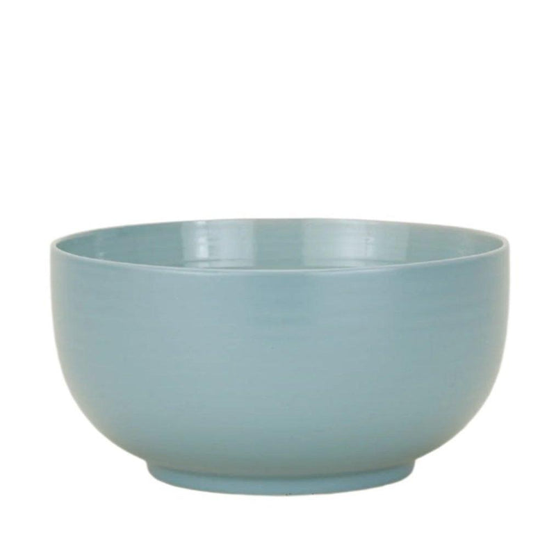 large sky blue serving bowl
