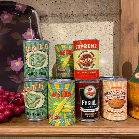 Canned Veggie Candle