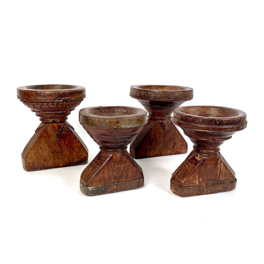 Wooden Candle Holders