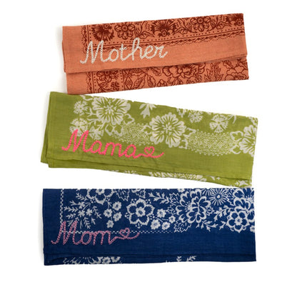 Mother's Day Bandana, Rose/White