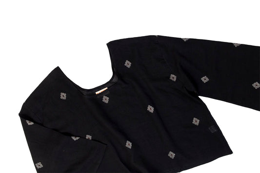 Leem Long Sleeve Blouse, Black