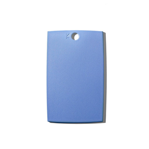 small blue cutting board