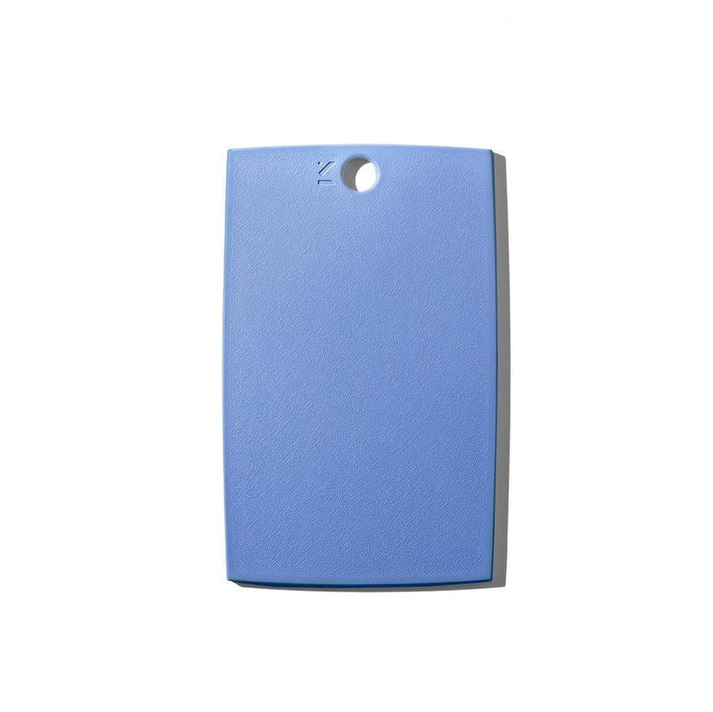 small blue cutting board
