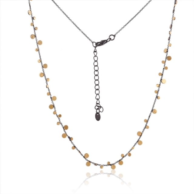 Manjusha Jewels Gold Dot/Rhodium Chain Necklace