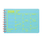 2026 planner with blue cover and yellow text on a white background