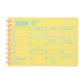 Yellow daily planner for 2026 with a white background