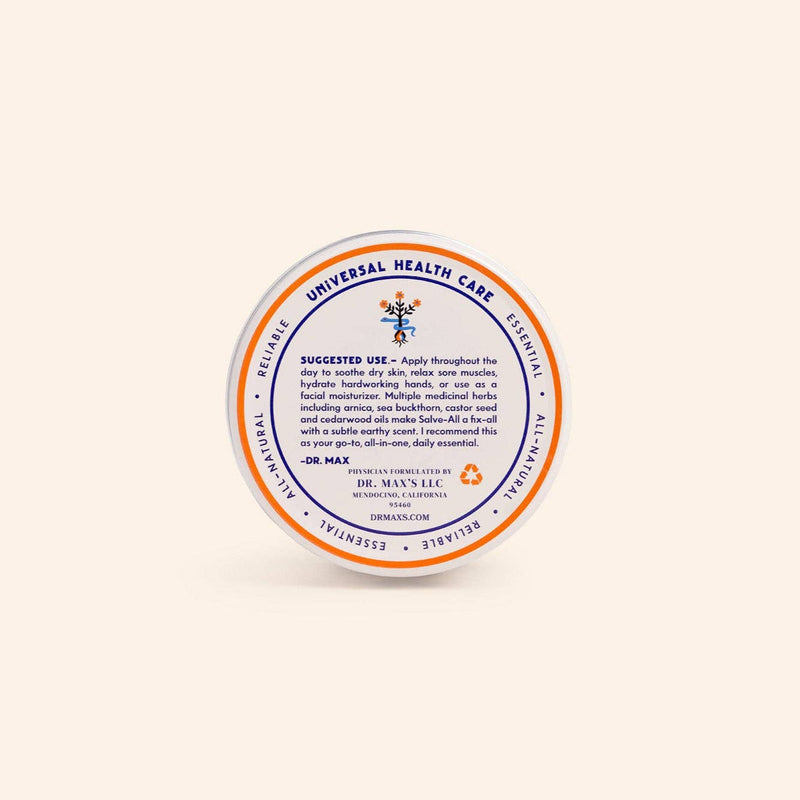 Round container with label on a white background
