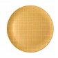 Bamboo Dinner Plate - Orange Grid