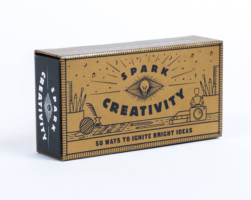 Box with 'Spark Creativity' design on a white background