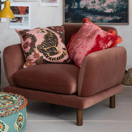 Square Pillow with Fringe