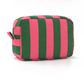 Striped Grosgrain Zipper Pouch
