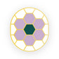 Mini Studs - Hex Flower Tile
