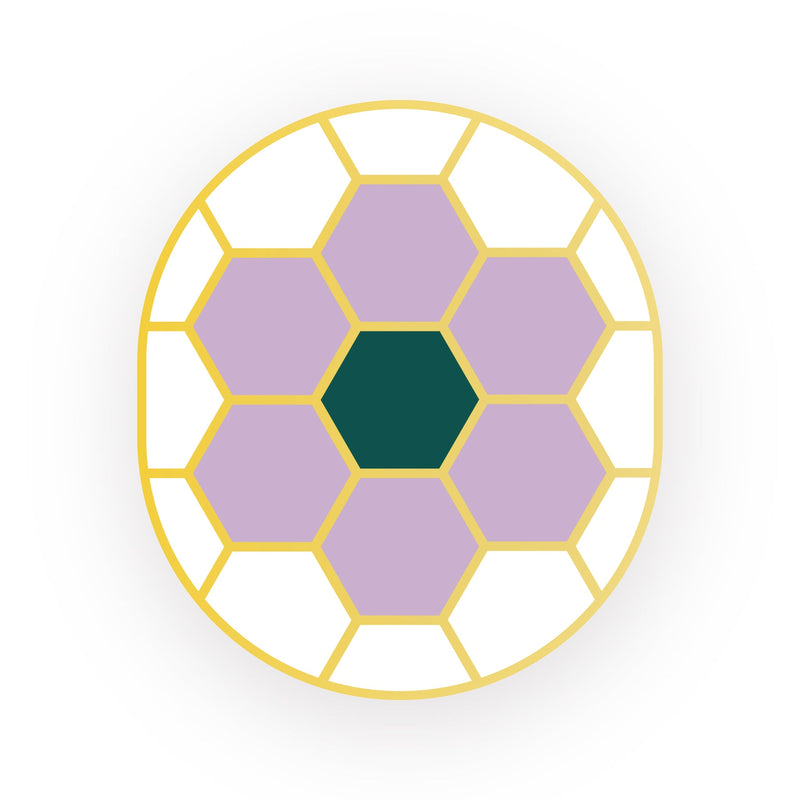 Mini Studs - Hex Flower Tile