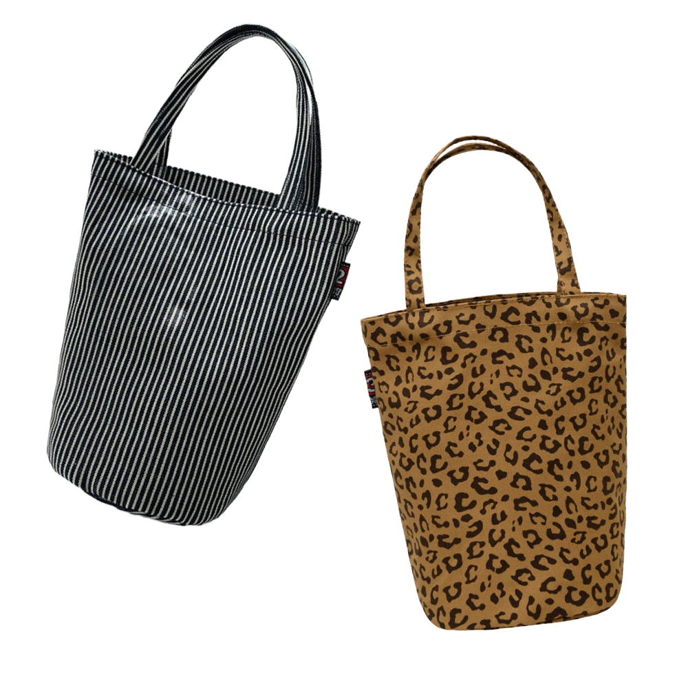 Canvas Print Bucket Tote