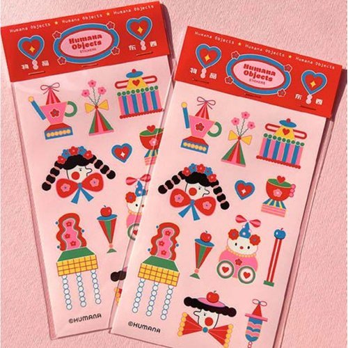 Humana Flower Girls Sticker Sheet