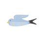 Sky Blue Bird Comb