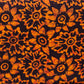 Batik Fabric, Rust/Black Patterns