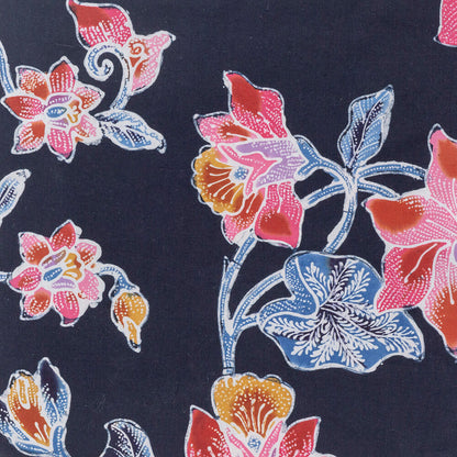 Batik Fabric, Pastel Florals