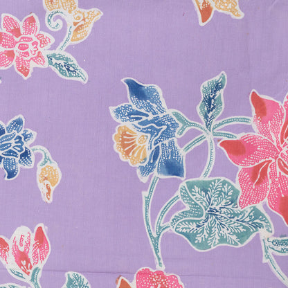 Batik Fabric, Pastel Florals